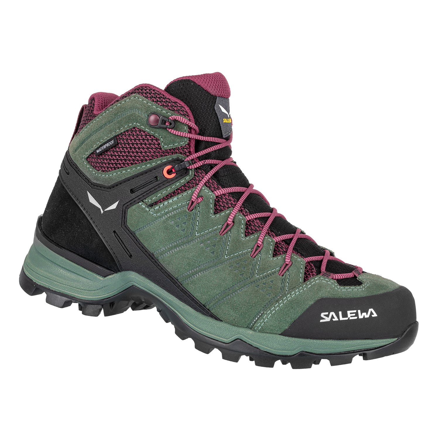 Tênis de caminhada Salewa Alp Mate Mid Waterproof Mulher Verdes 706FYWPHS